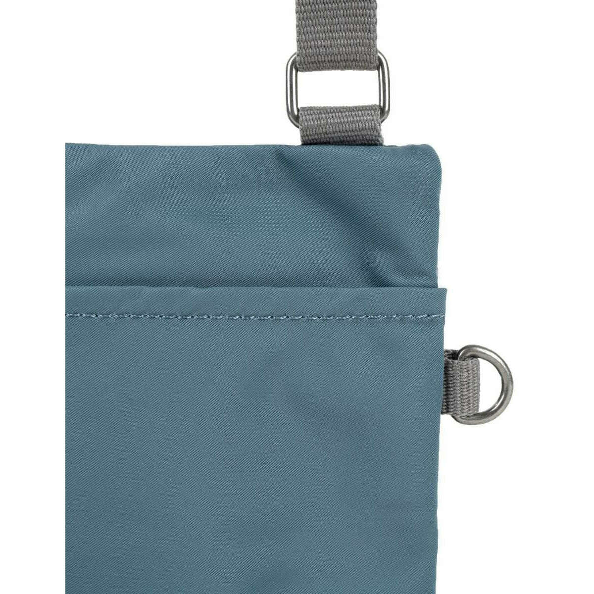 Roka Chelsea Sustainable Nylon Pocket Sling Bag - Airforce Blue - Image 5
