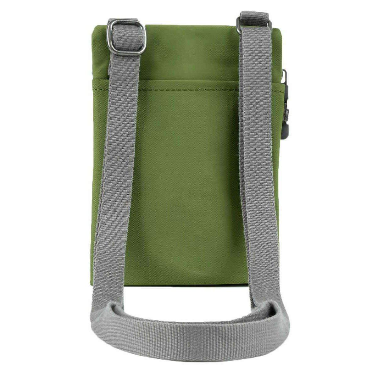 Roka Chelsea Sustainable Nylon Pocket Sling Bag - Avocado Green - Image 2