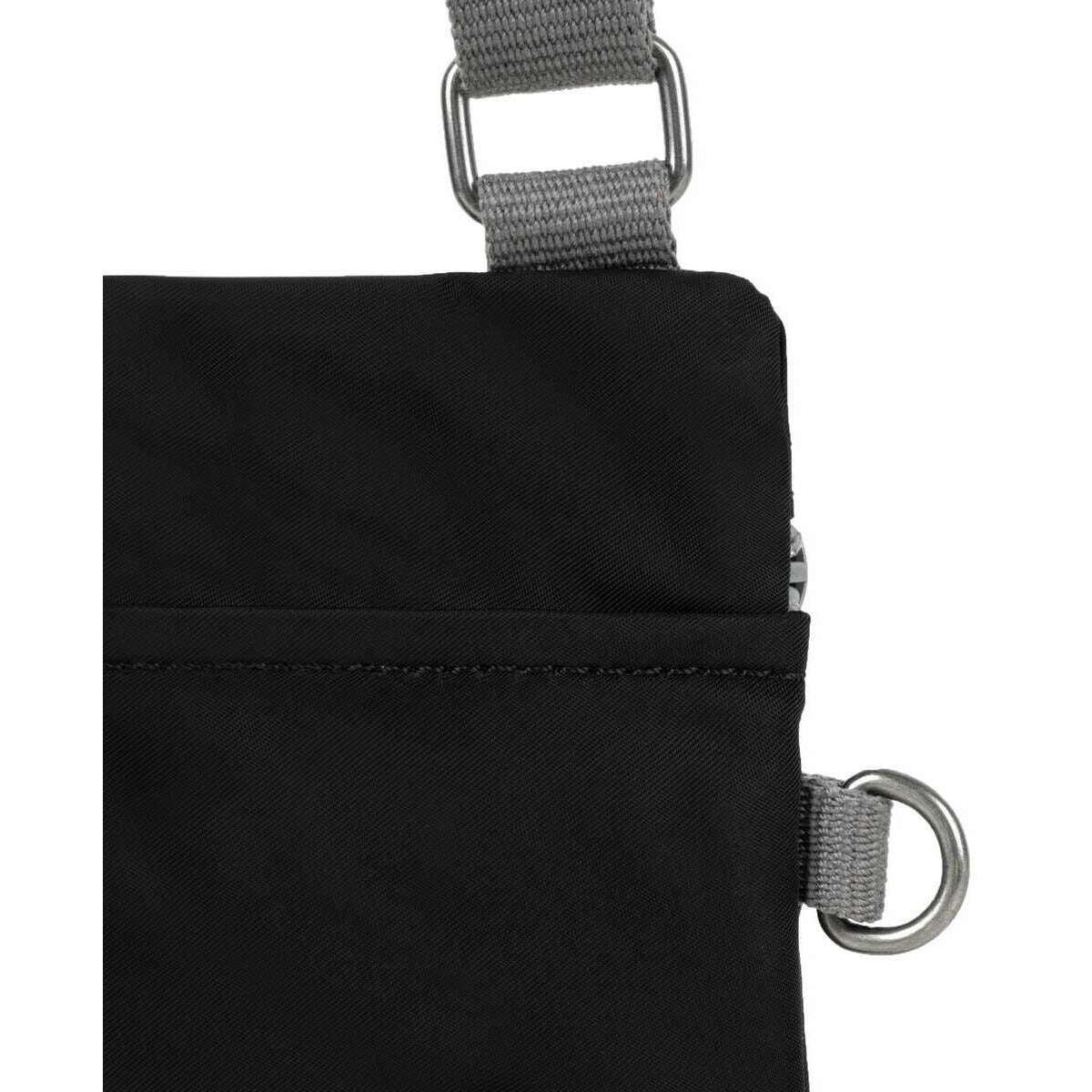 Roka Chelsea Sustainable Nylon Pocket Sling Bag - Black - Image 5