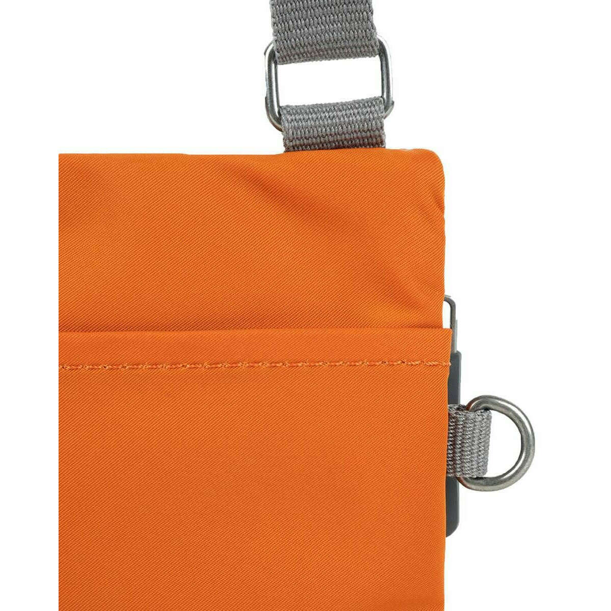 Roka Chelsea Sustainable Nylon Pocket Sling Bag - Burnt Orange - Image 5