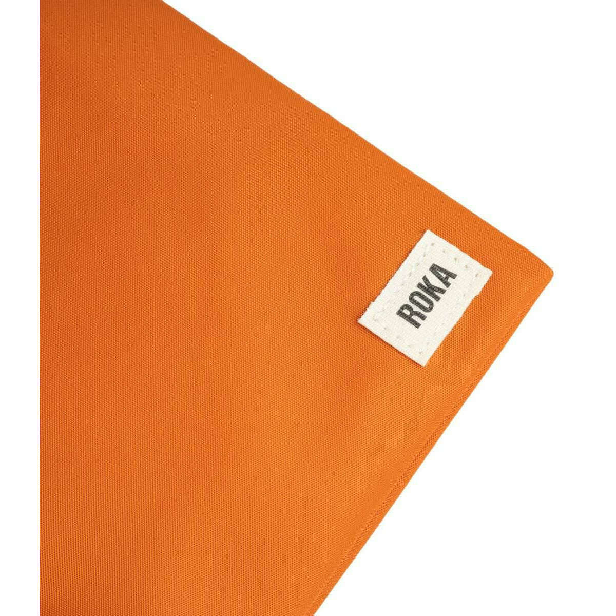 Roka Chelsea Sustainable Nylon Pocket Sling Bag - Burnt Orange - Image 6