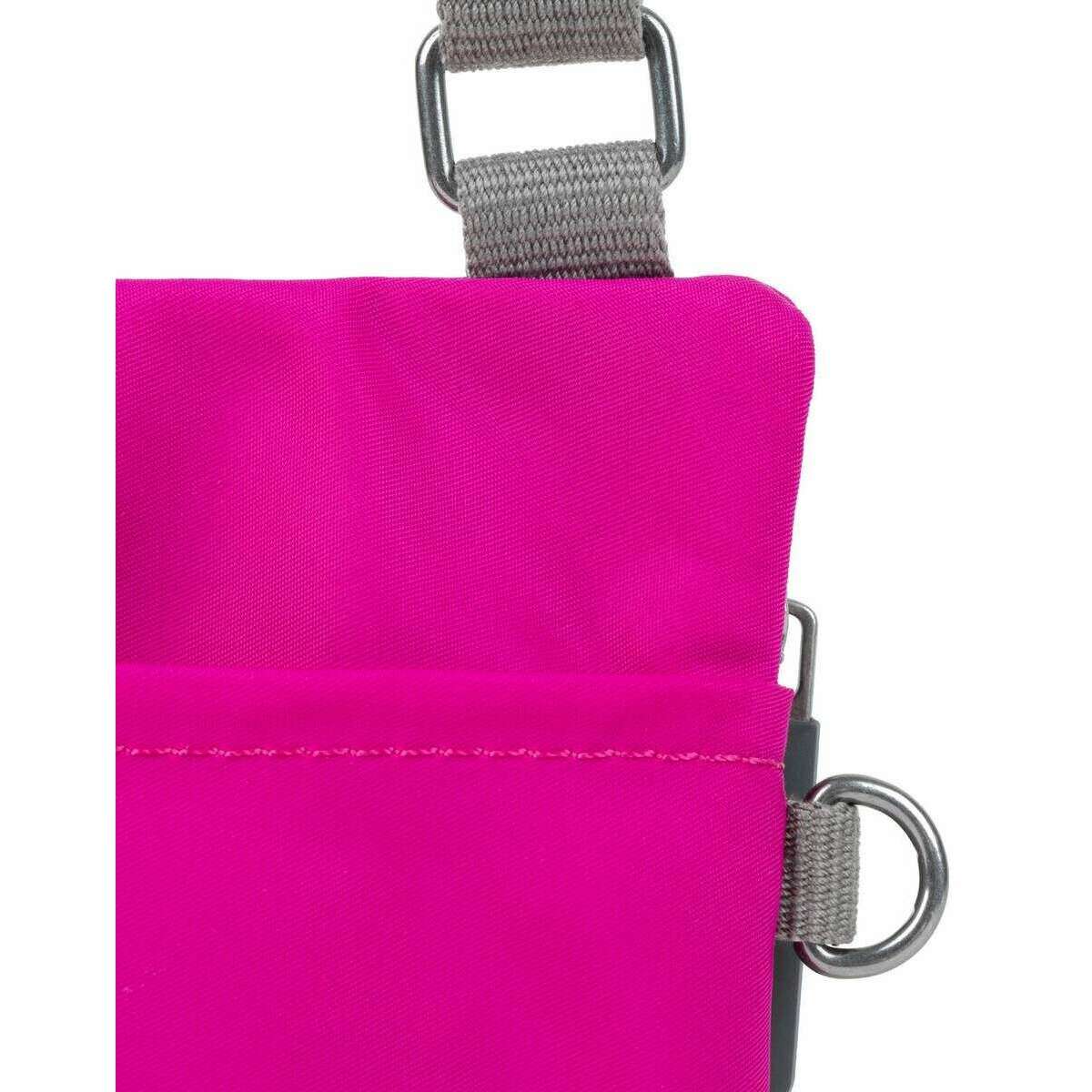Roka Chelsea Sustainable Nylon Pocket Sling Bag - Candy Pink - Image 5