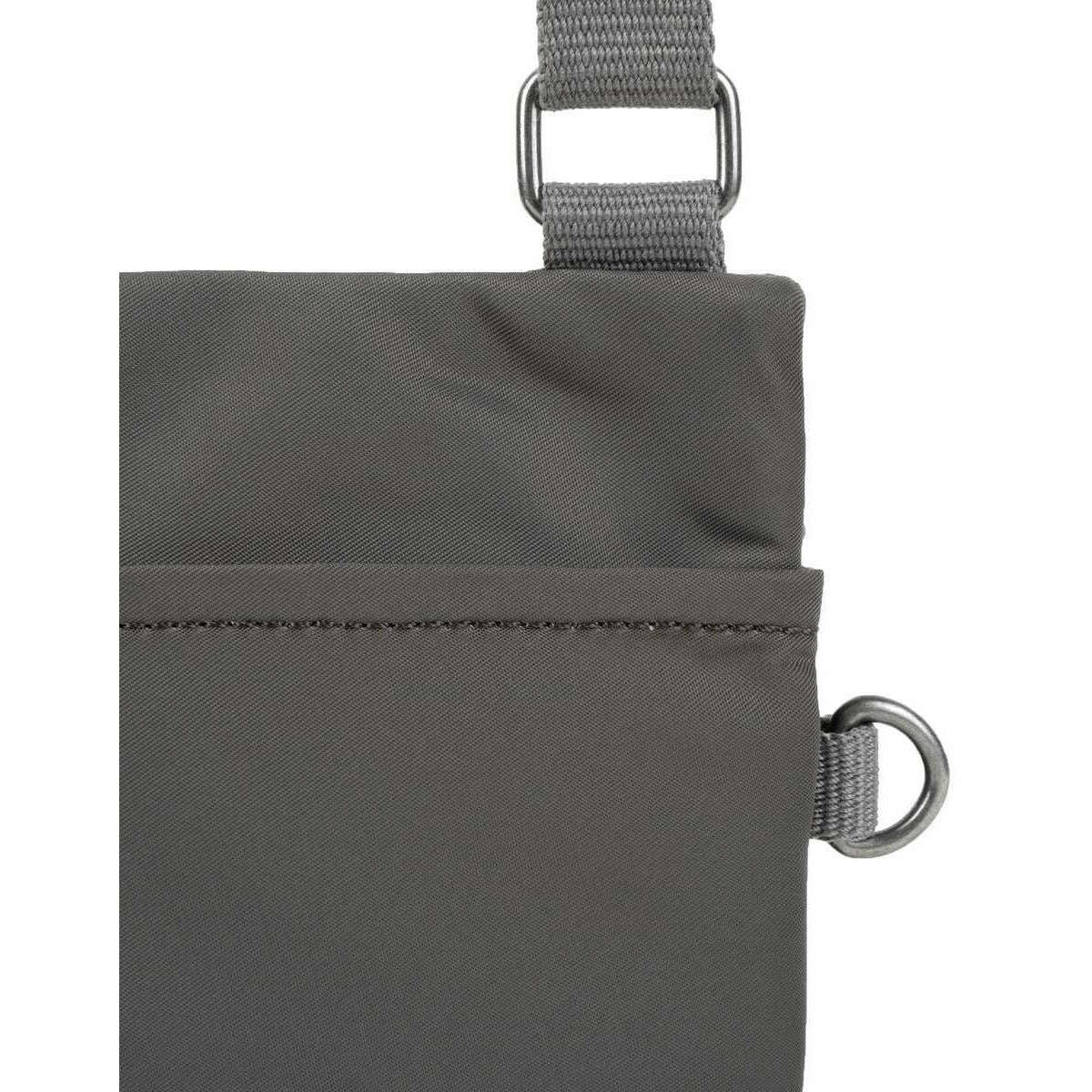 Roka Chelsea Sustainable Nylon Pocket Sling Bag - Graphite Grey - Image 5