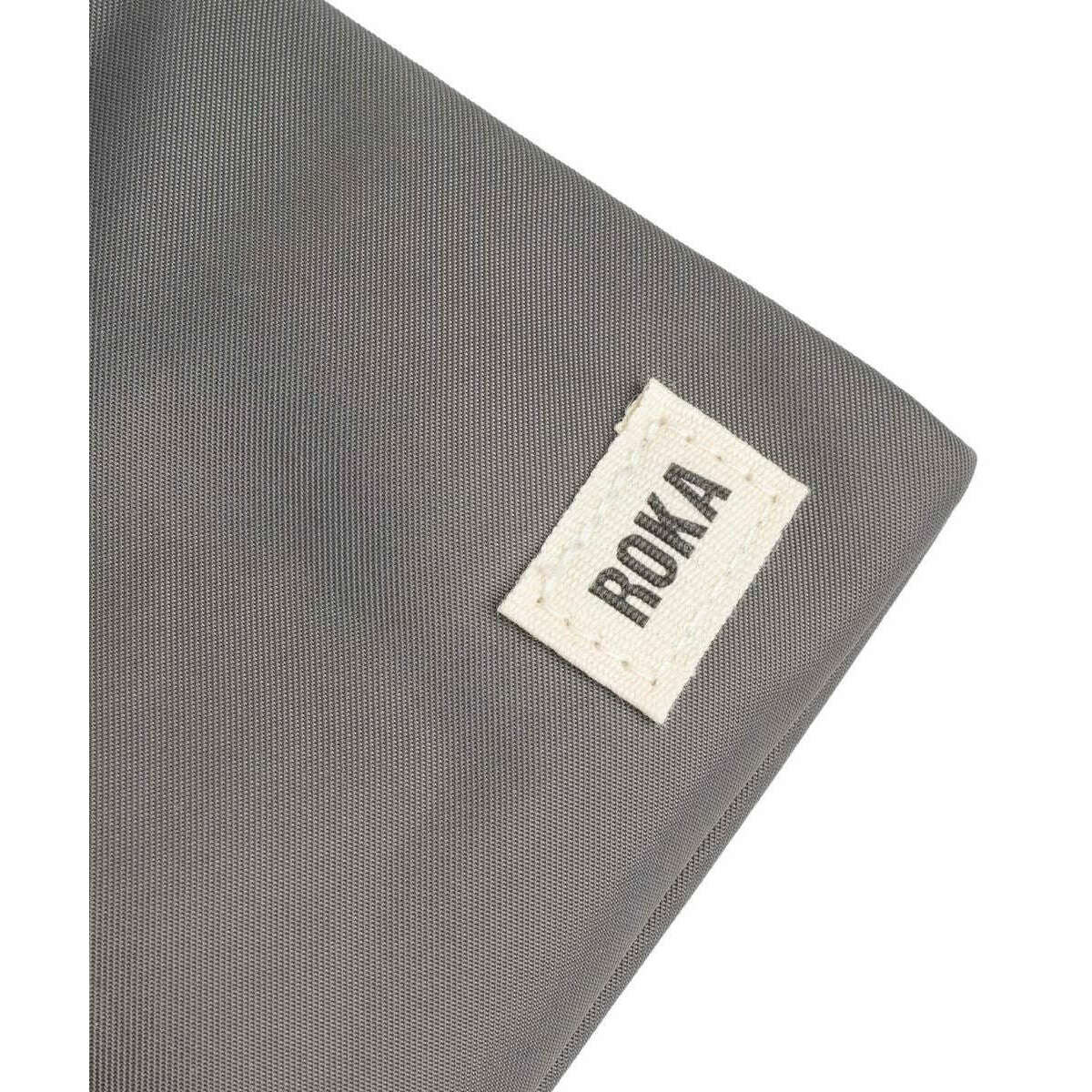 Roka Chelsea Sustainable Nylon Pocket Sling Bag - Graphite Grey - Image 6