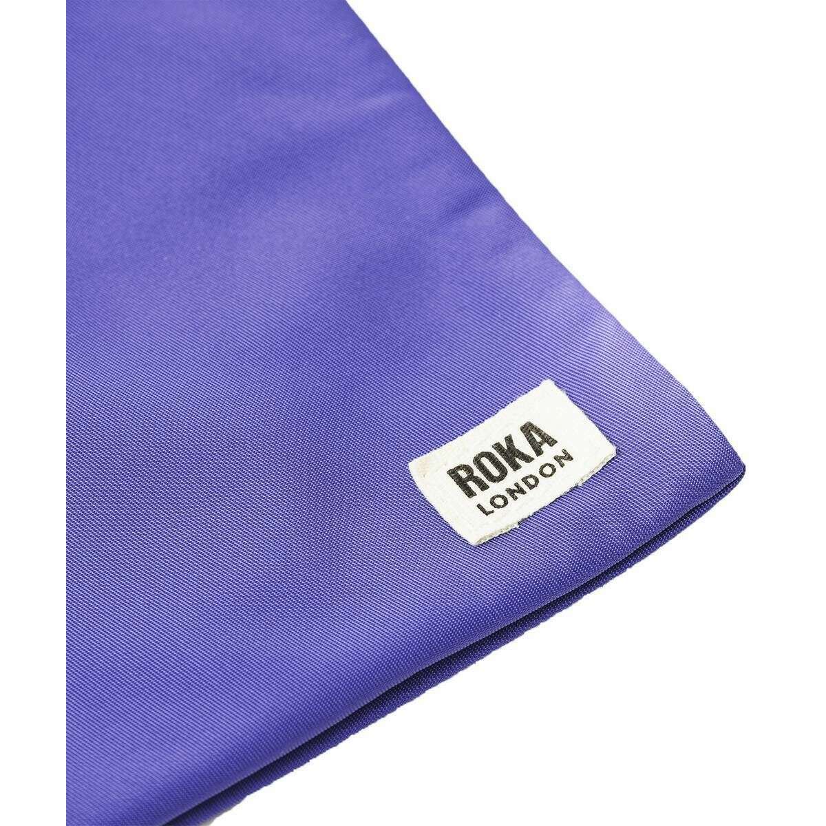 Roka Chelsea Sustainable Nylon Pocket Sling Bag - Simple Purple - Image 6