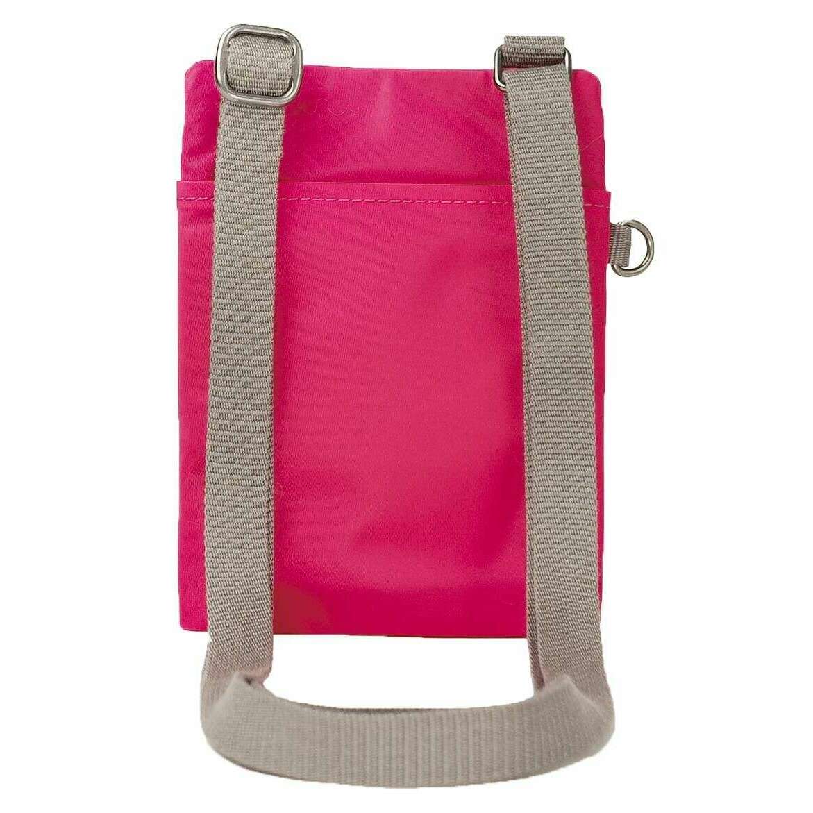 Roka Chelsea Sustainable Nylon Pocket Sling Bag - Sparkling Cosmo Pink - Image 2