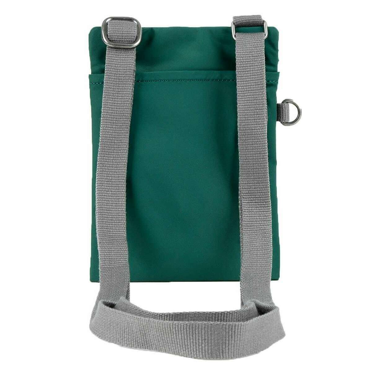 Roka Chelsea Sustainable Nylon Pocket Sling Bag - Teal Green - Image 2