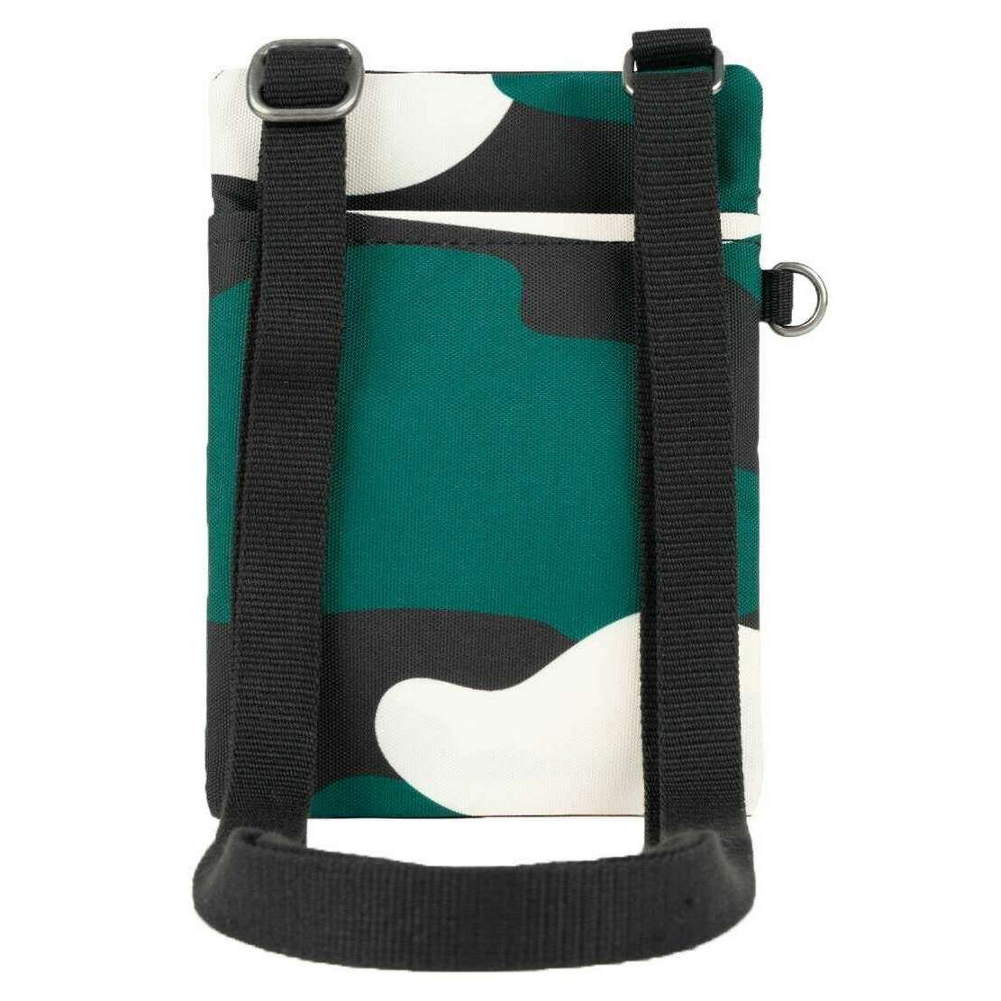 Roka Chelsea Urban Rose Camo Recycled Canvas Crossbody Bag - Green/White/Black - Image 2