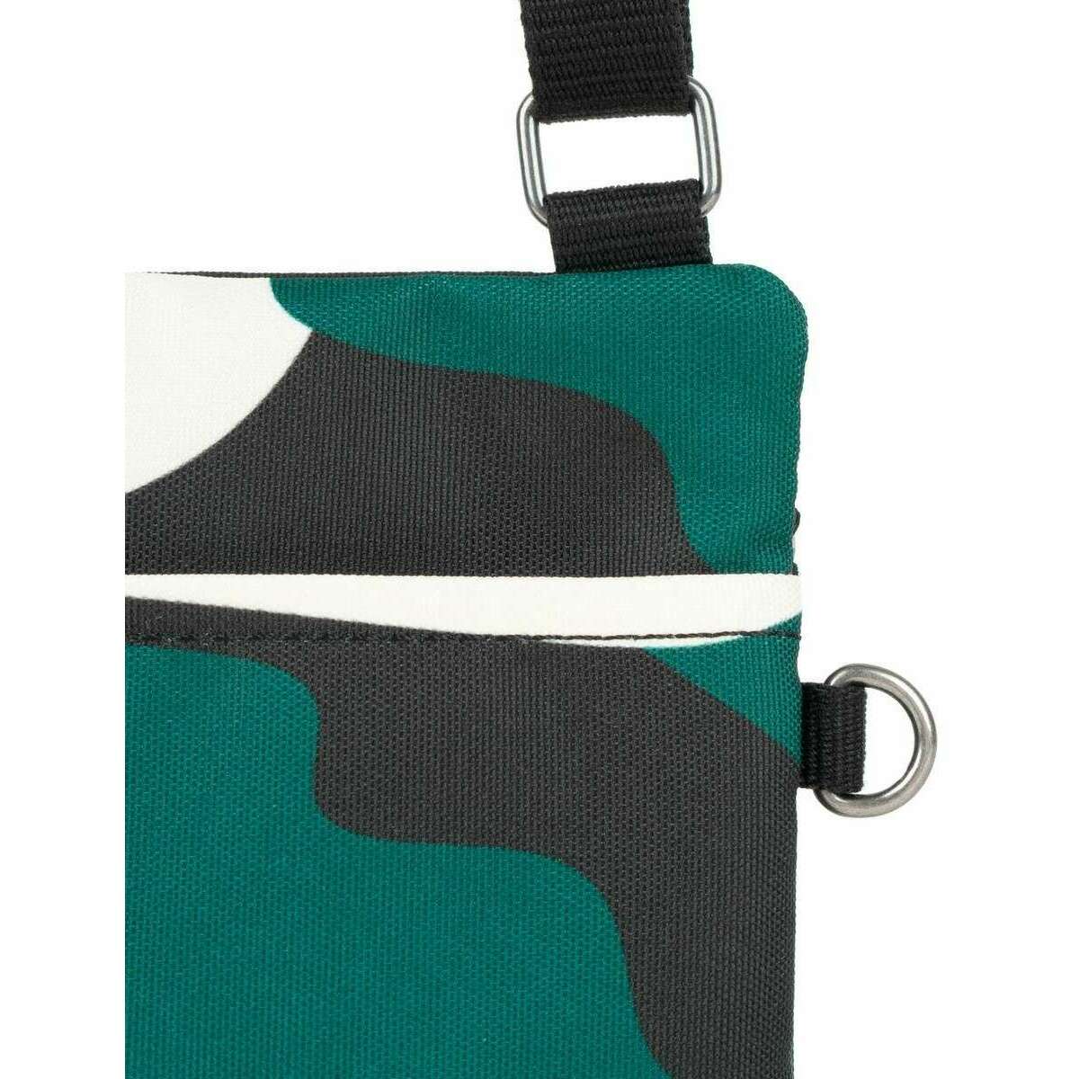 Roka Chelsea Urban Rose Camo Recycled Canvas Crossbody Bag - Green/White/Black - Image 5