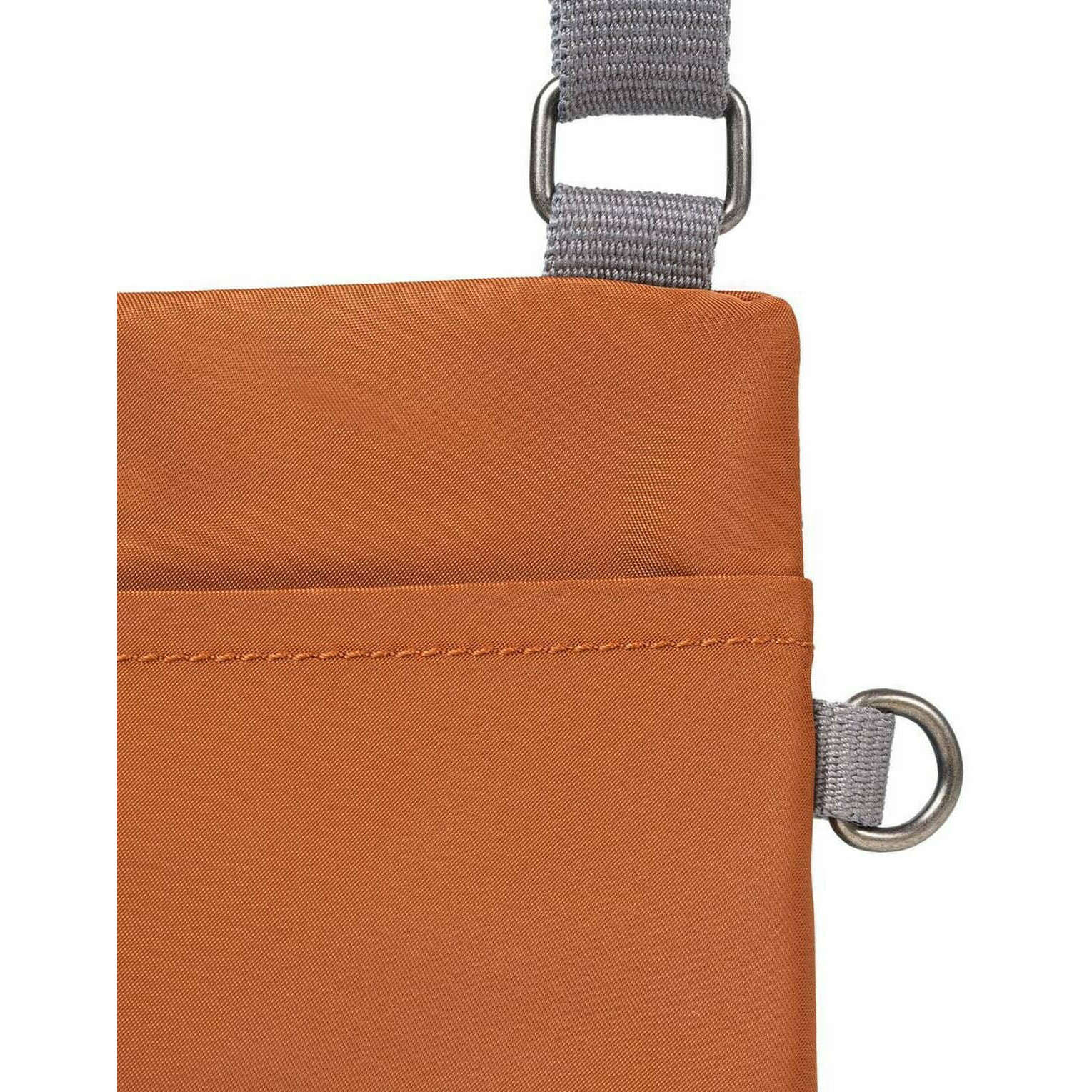 Roka Chelsea XS Recycled Nylon Pocket Sling Bag - Bran Brown - Image 5