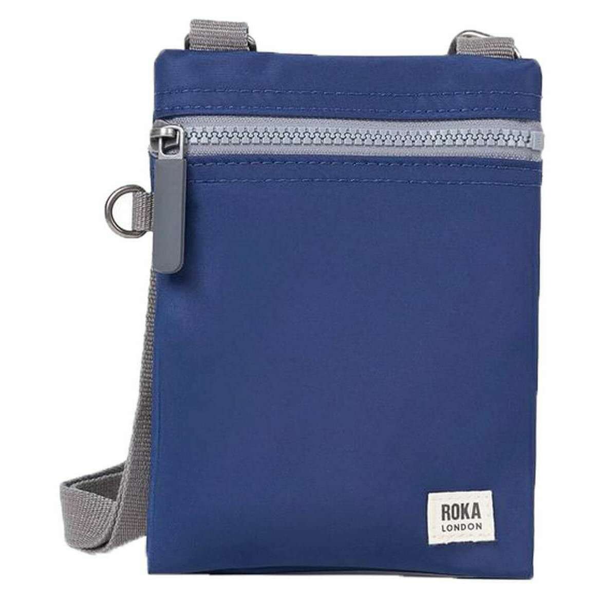 Roka Chelsea XS Recycled Nylon Pocket Sling Bag - Crisp Blue