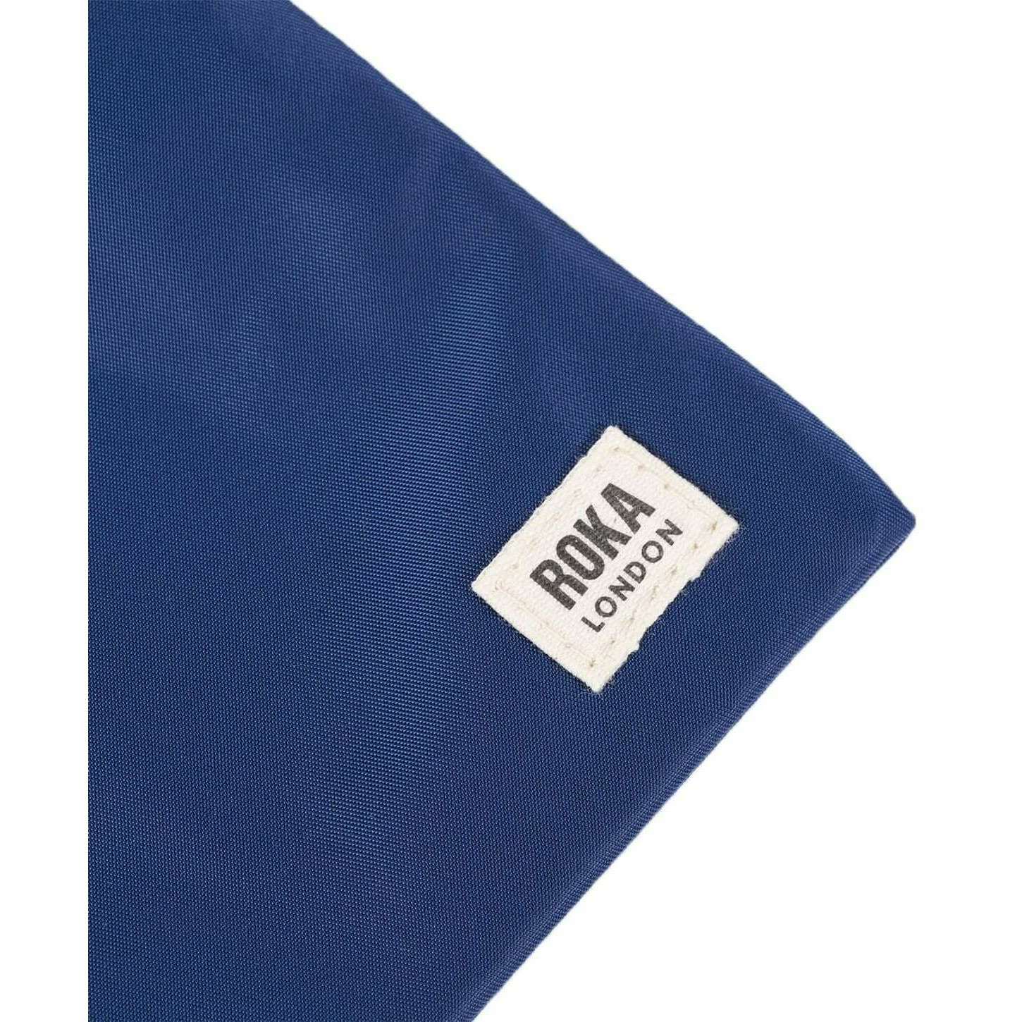 Roka Chelsea XS Recycled Nylon Pocket Sling Bag - Crisp Blue - Image 6