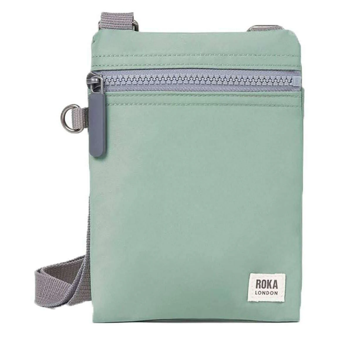 Roka Chelsea XS Recycled Nylon Pocket Sling Bag - Frost Green