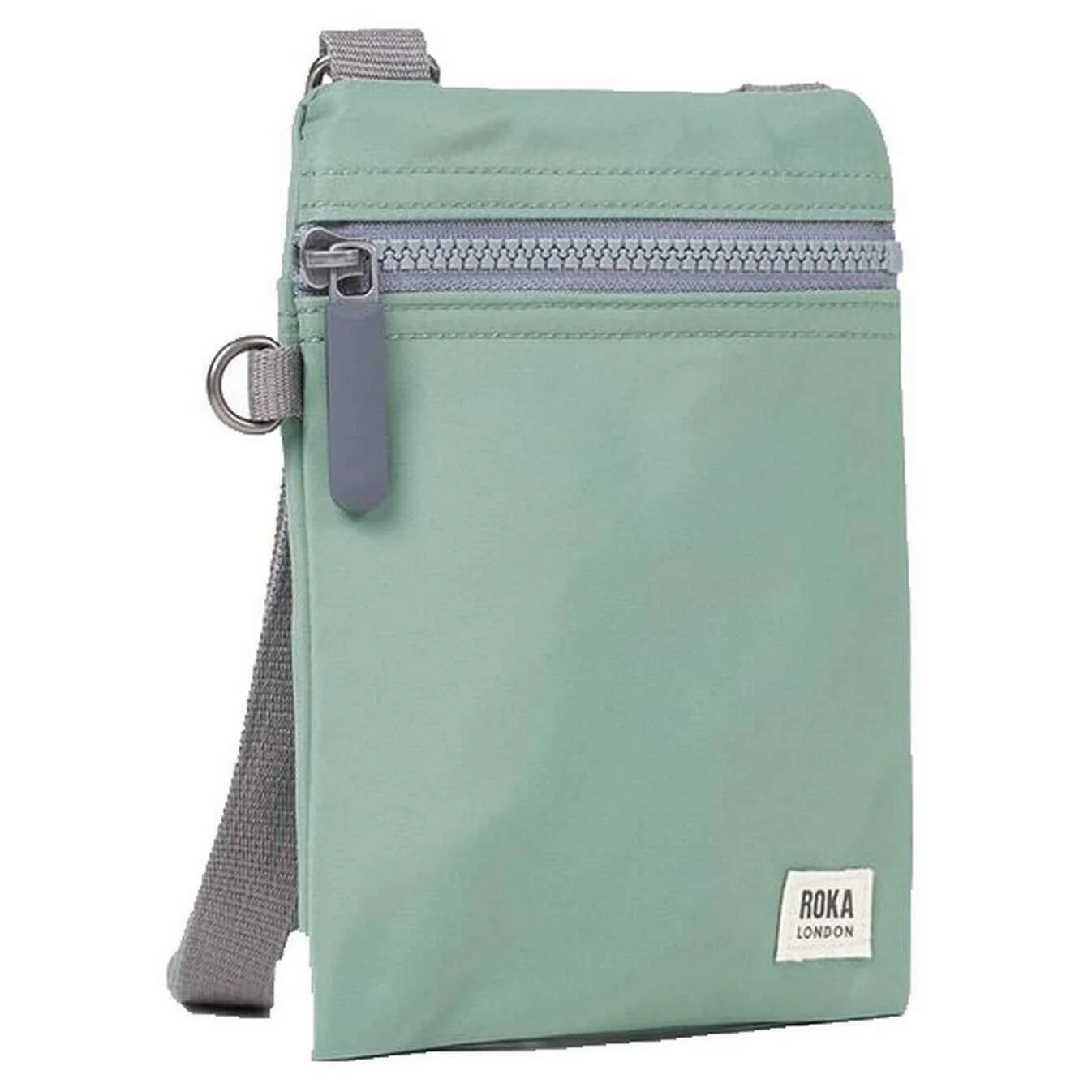 Roka Chelsea XS Recycled Nylon Pocket Sling Bag - Frost Green - Image 3