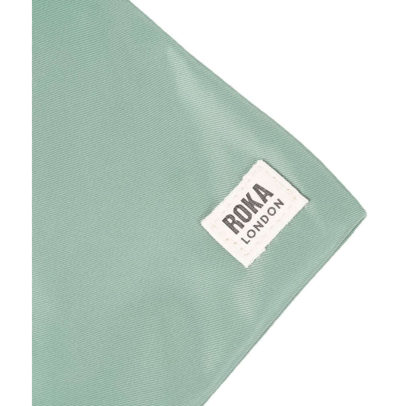 Roka Chelsea XS Recycled Nylon Pocket Sling Bag - Frost Green - Image 6