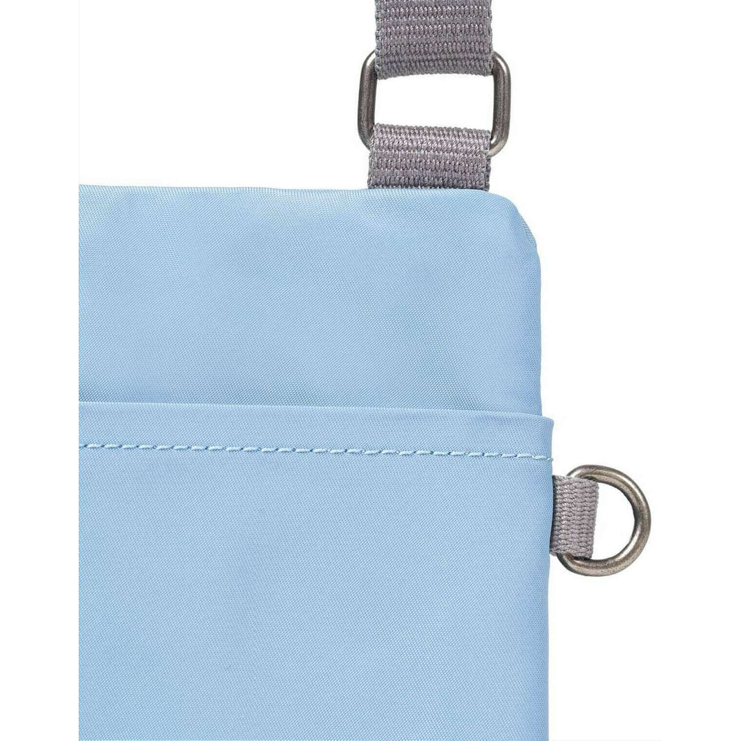 Roka Chelsea XS Recycled Nylon Pocket Sling Bag - Retro Blue - Image 5