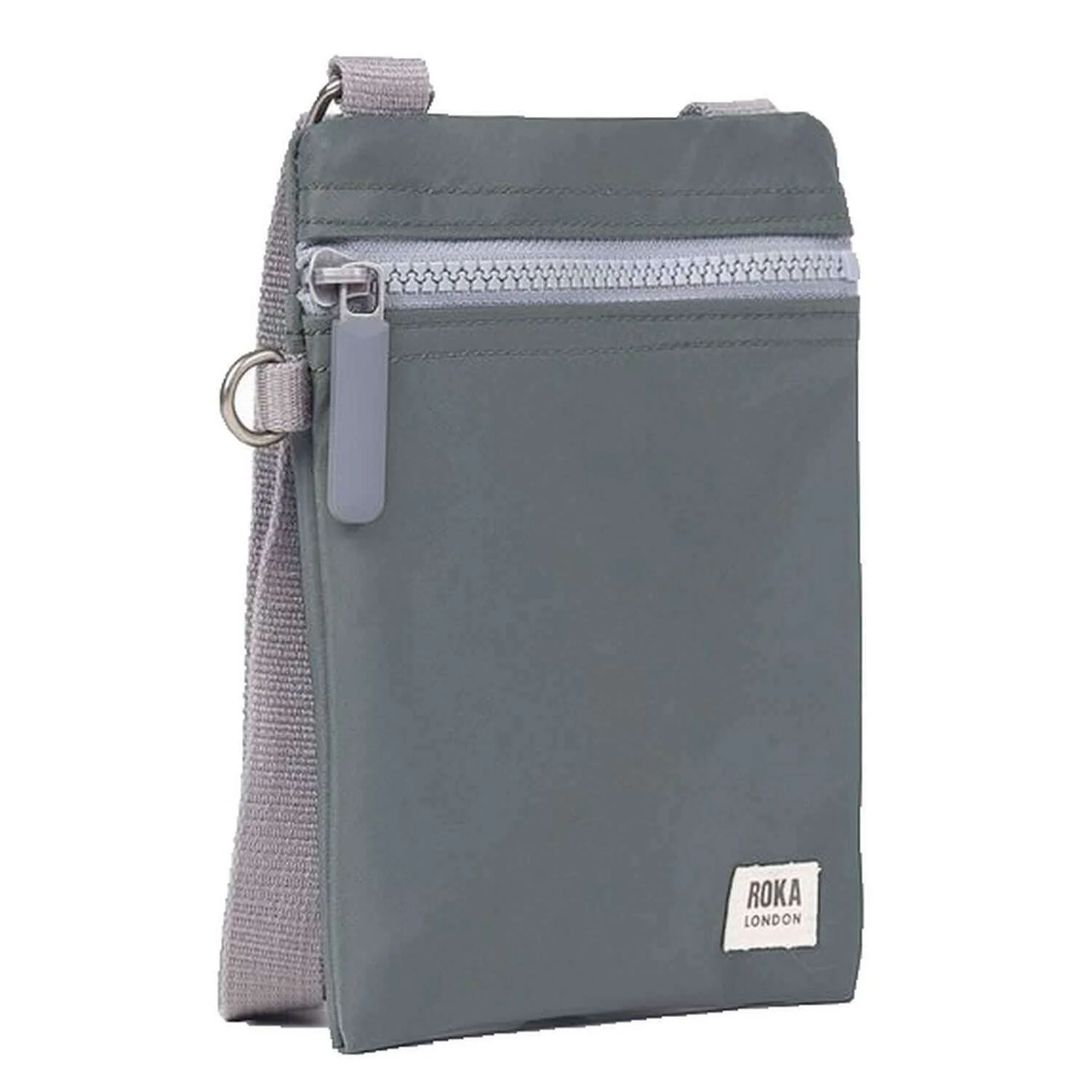 Roka Chelsea XS Recycled Nylon Pocket Sling Bag - Thyme Green - Image 3