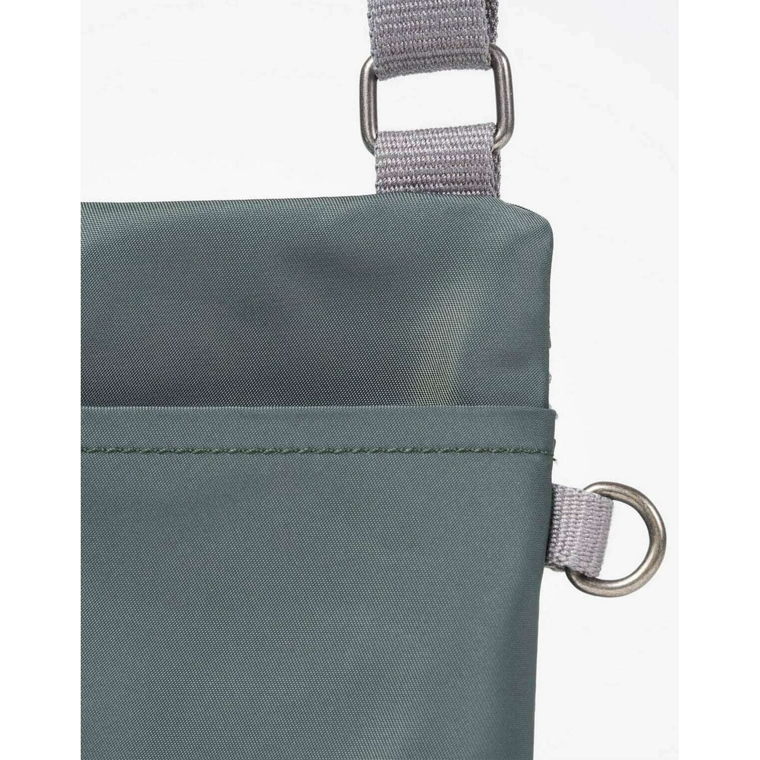 Roka Chelsea XS Recycled Nylon Pocket Sling Bag - Thyme Green - Image 5