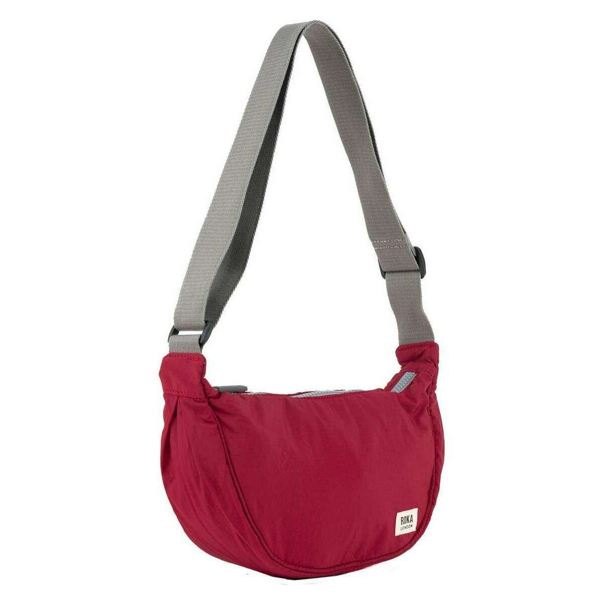 Roka Farringdon Recycled Taslon Slouchy Bag - Berry Red - Image 3