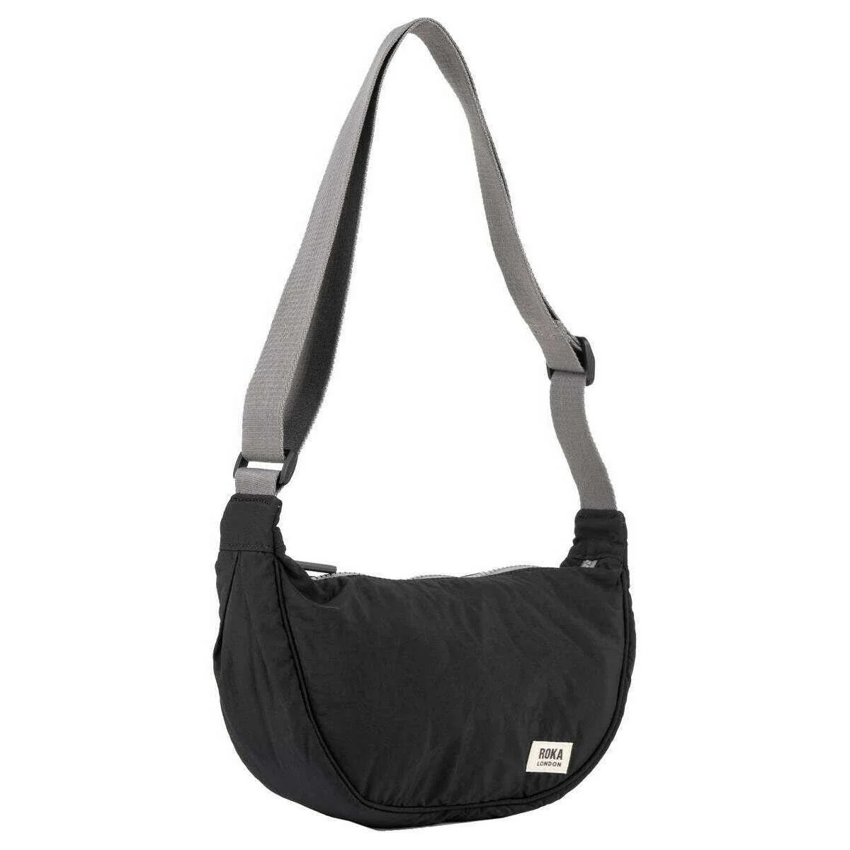 Roka Farringdon Recycled Taslon Slouchy Bag - Black - Image 3