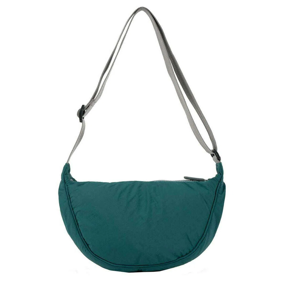 Roka Farringdon Recycled Taslon Slouchy Bag - Teal Blue - Image 2