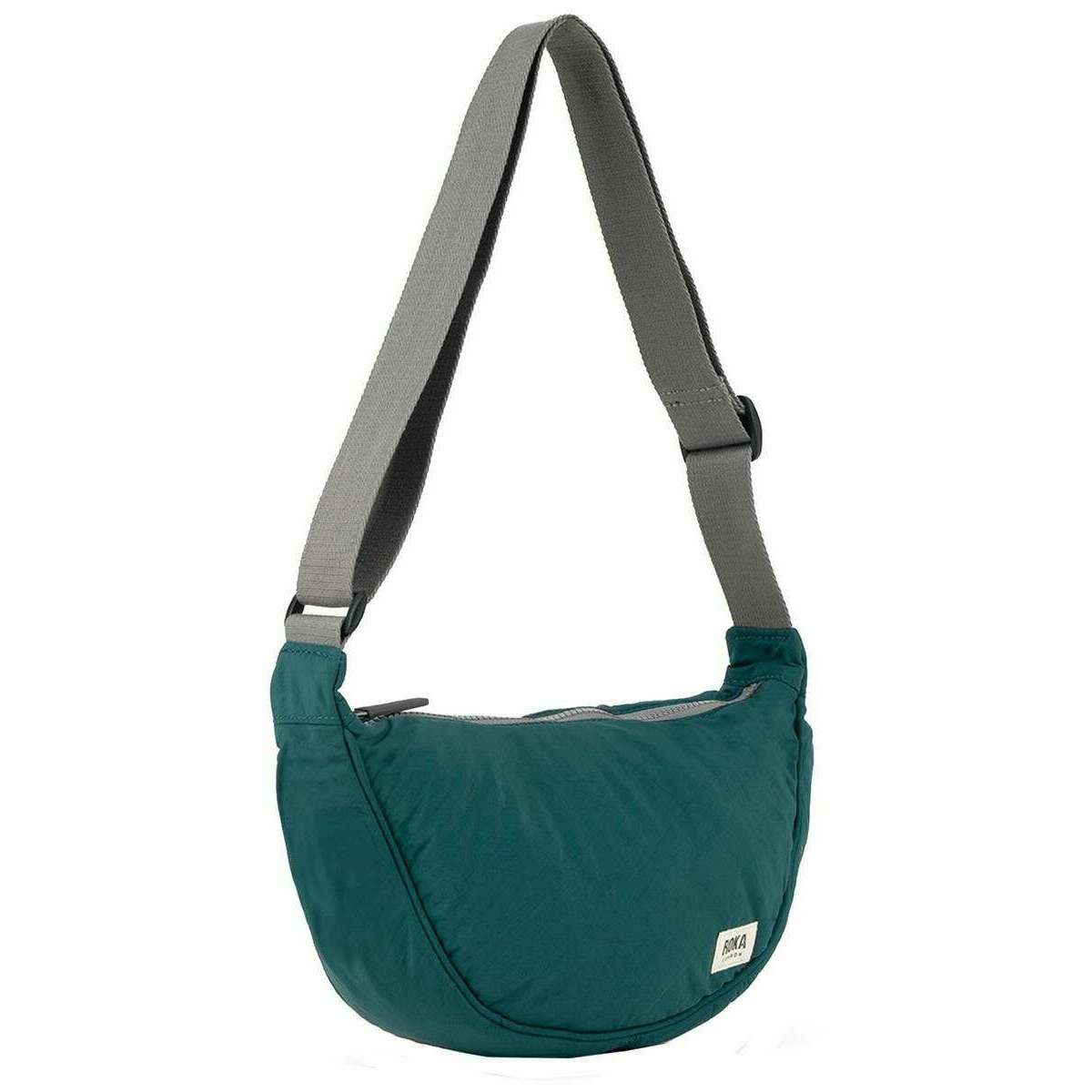 Roka Farringdon Recycled Taslon Slouchy Bag - Teal Blue - Image 3