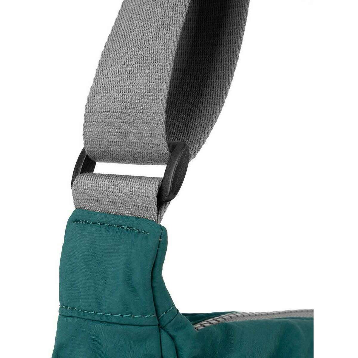 Roka Farringdon Recycled Taslon Slouchy Bag - Teal Blue - Image 5