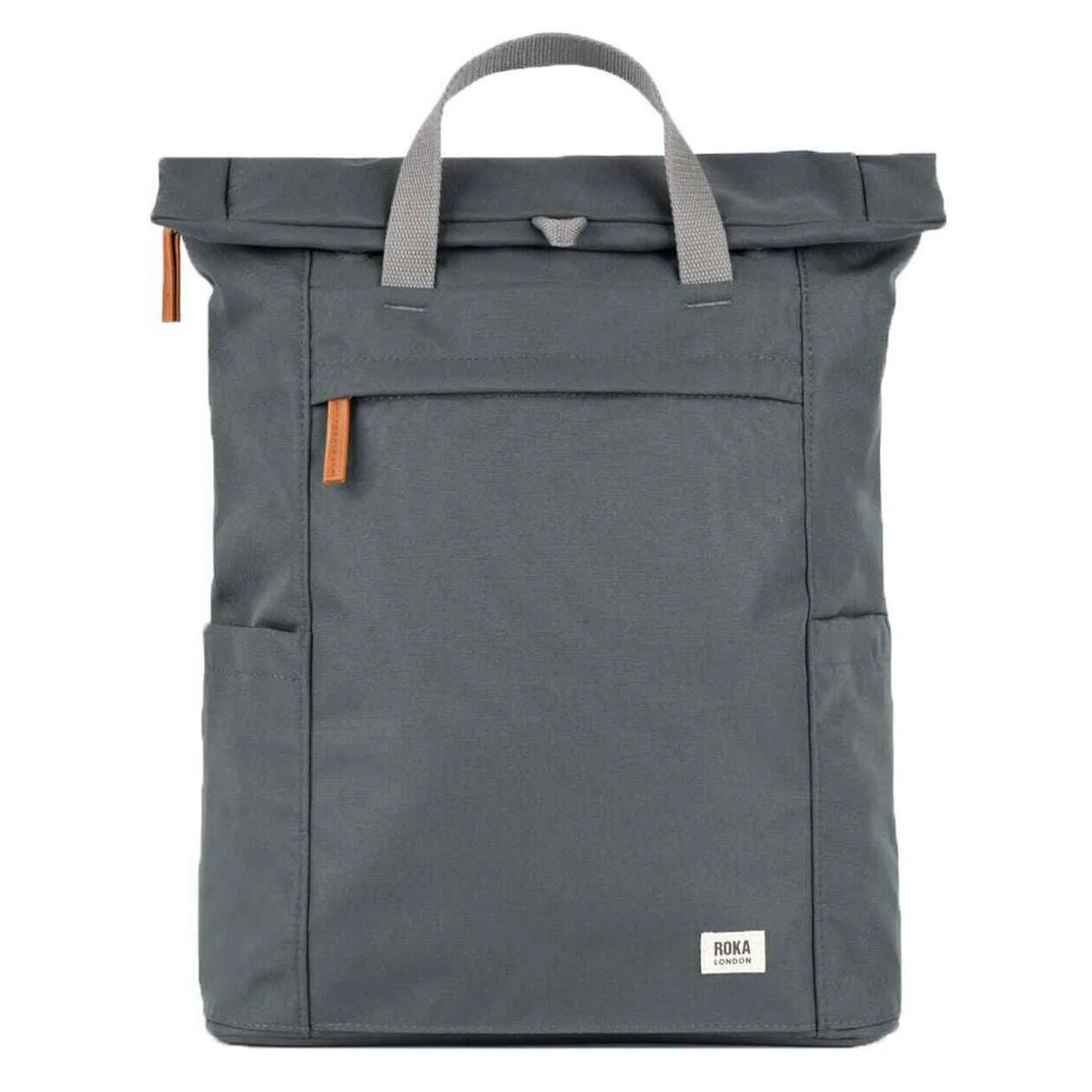 Roka Finchley A Large Recycled Canvas Backpack - Faded Black