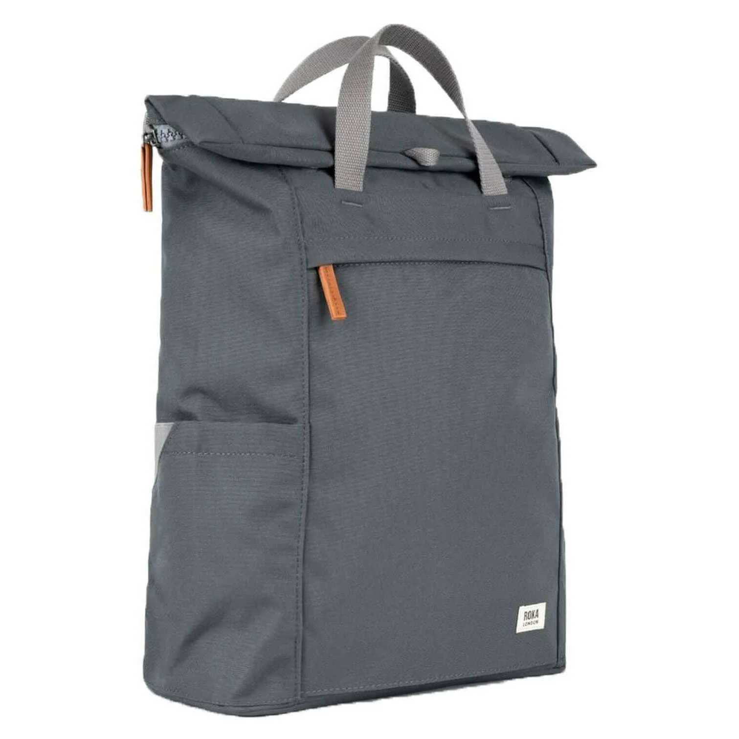 Roka Finchley A Large Recycled Canvas Backpack - Faded Black - Image 3