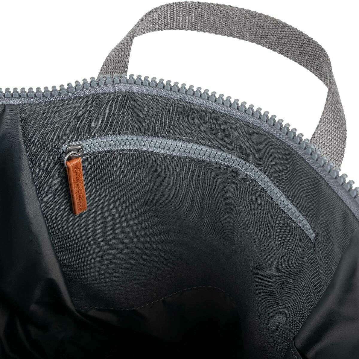 Roka Finchley A Large Recycled Canvas Backpack - Faded Black - Image 4