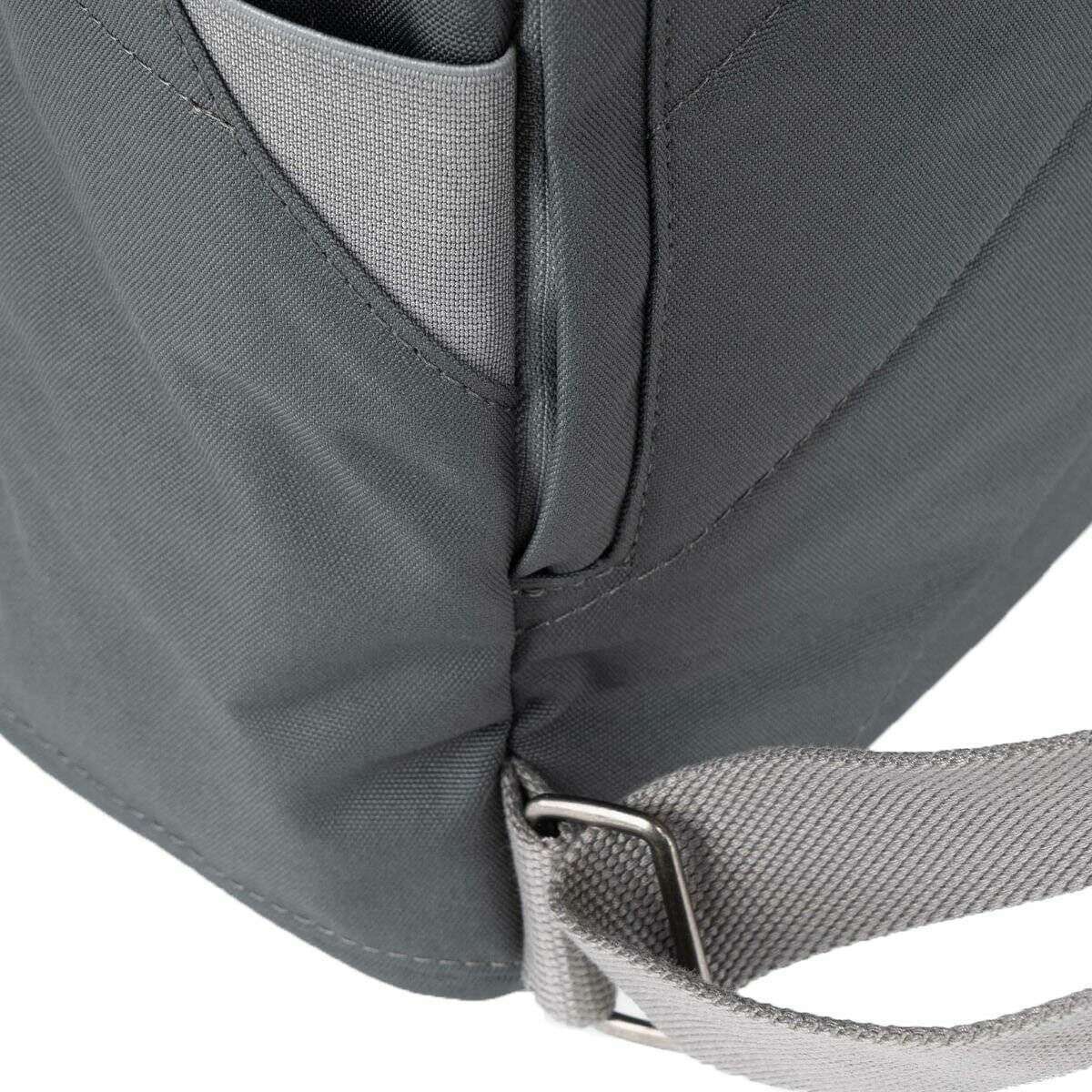 Roka Finchley A Large Recycled Canvas Backpack - Faded Black - Image 5