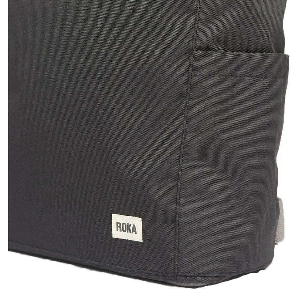 Roka Finchley A Large Sustainable Canvas Backpack - Ash Grey - Image 5