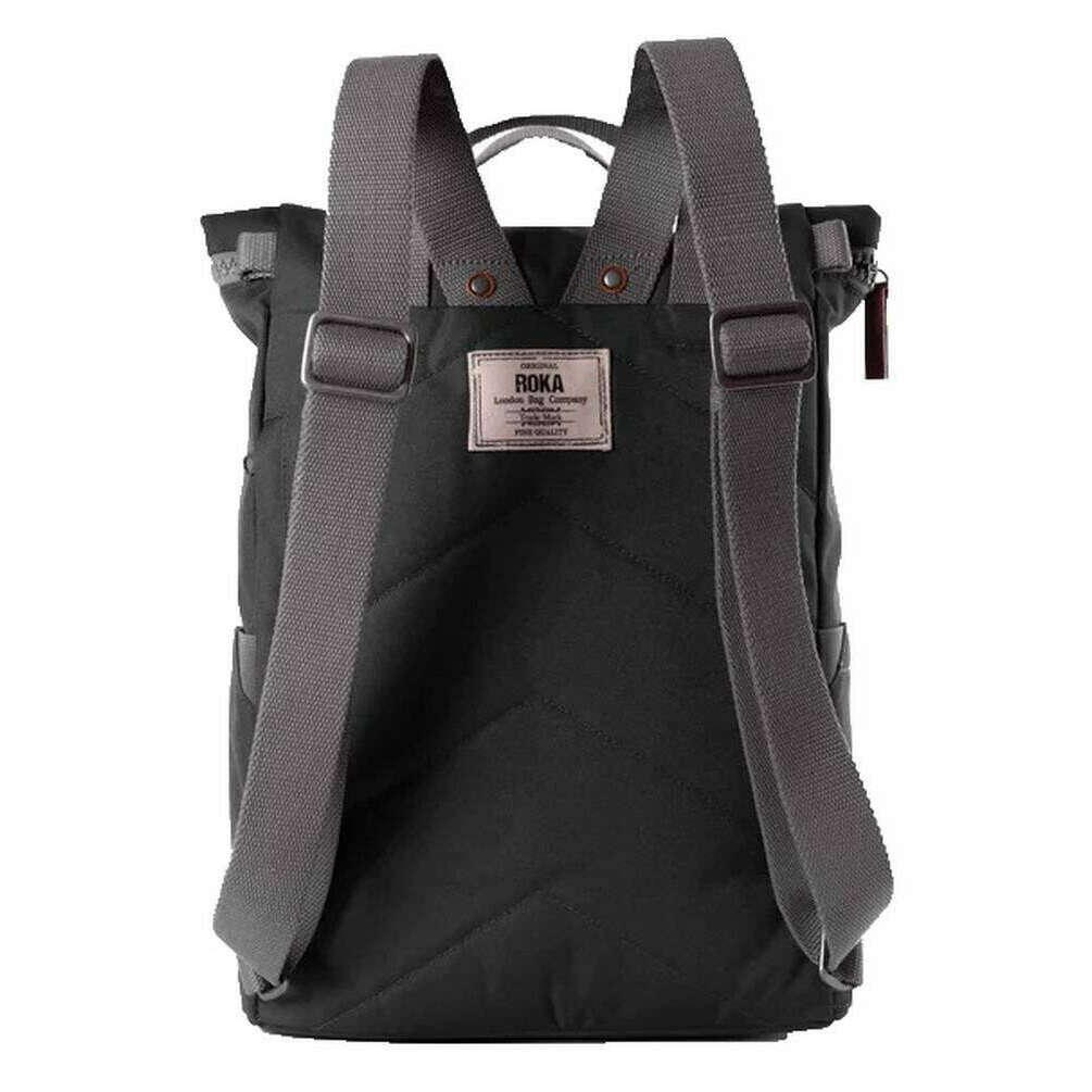 Roka Finchley A Large Sustainable Canvas Backpack - Carbon Grey - Image 2