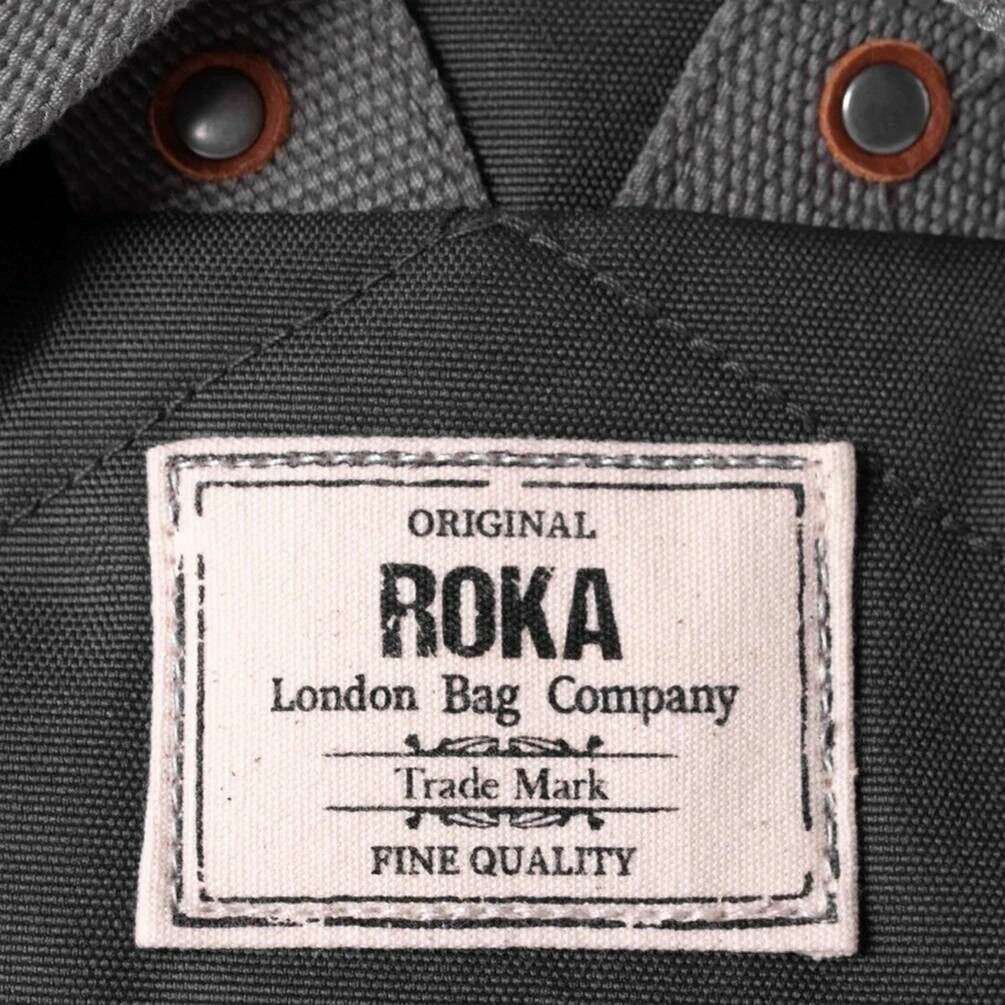 Roka Finchley A Large Sustainable Canvas Backpack - Carbon Grey - Image 4
