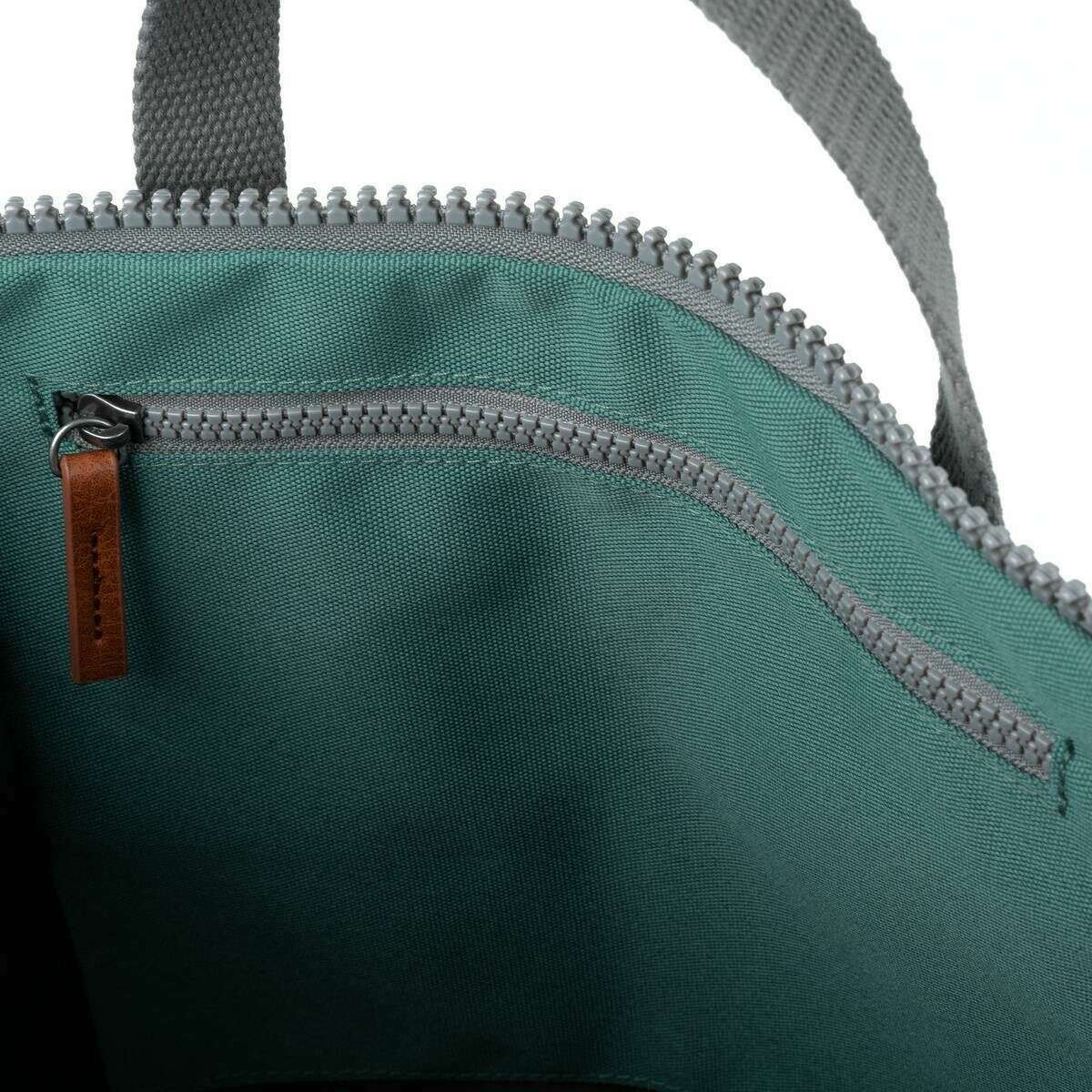 Roka Finchley A Large Sustainable Canvas Backpack - Sage Green - Image 4