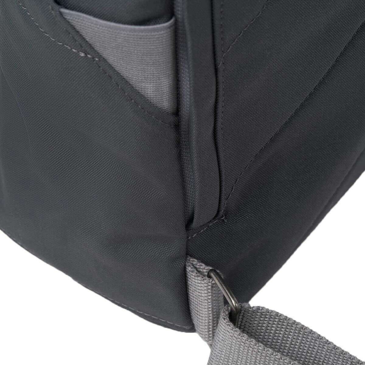 Roka Finchley A Medium Recycled Canvas Backpack - Faded Black - Image 5