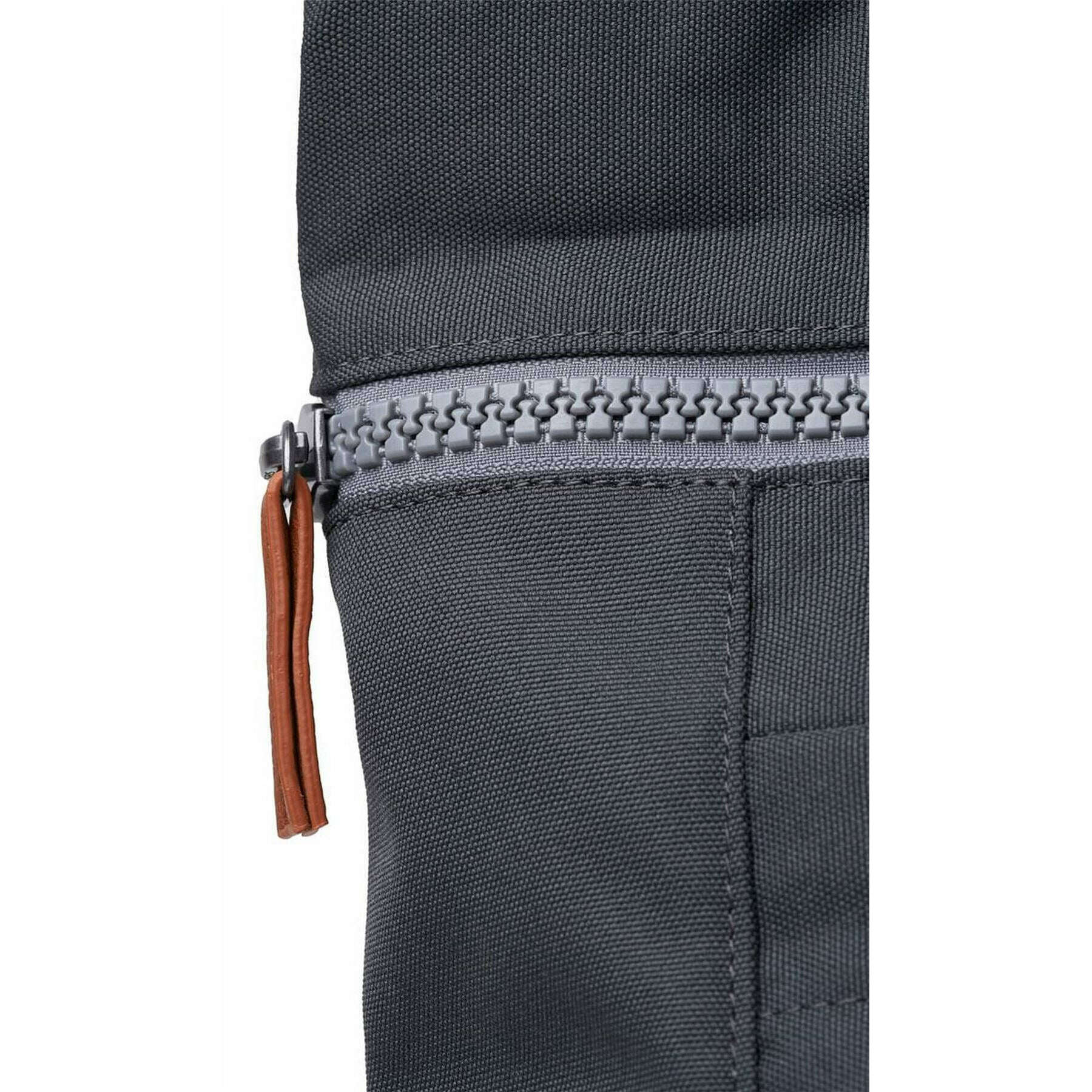 Roka Finchley A Medium Recycled Canvas Backpack - Faded Black - Image 6