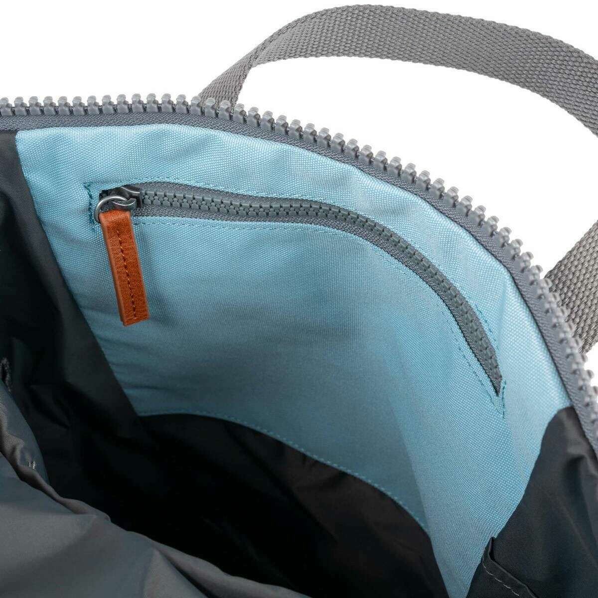 Roka Finchley A Medium Recycled Canvas Backpack - Ice Blue - Image 4