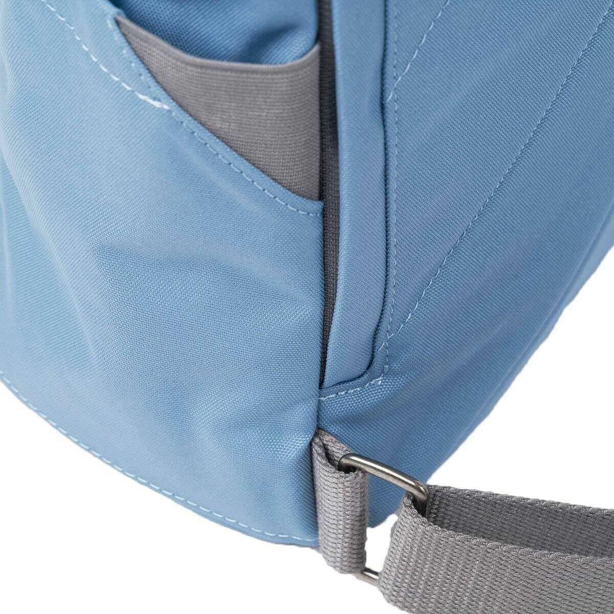 Roka Finchley A Medium Recycled Canvas Backpack - Retro Blue - Image 5
