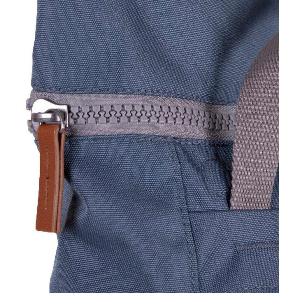 Roka Finchley A Medium Sustainable Canvas Backpack - Airforce Blue - Image 7