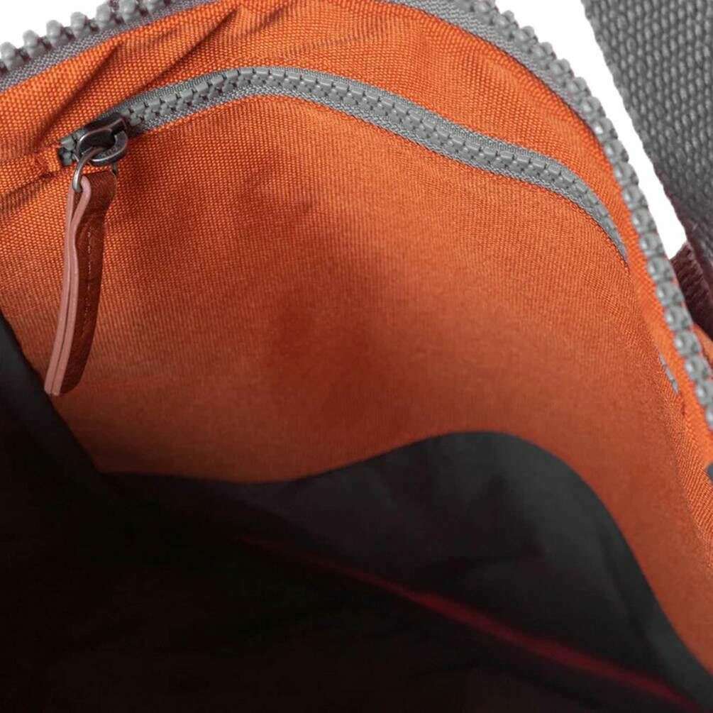 Roka Finchley A Medium Sustainable Canvas Backpack - Atomic Orange - Image 4
