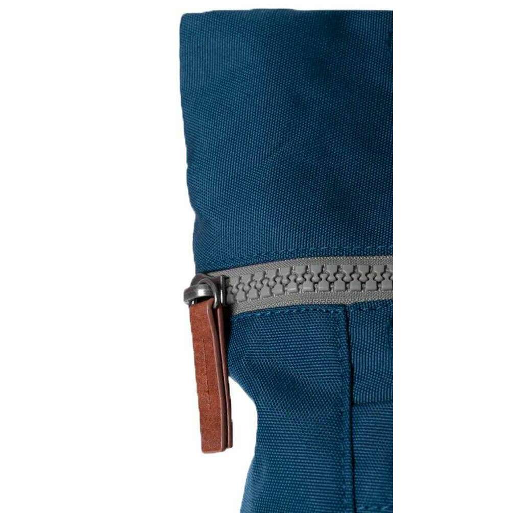Roka Finchley A Medium Sustainable Canvas Backpack - Marine Blue - Image 7