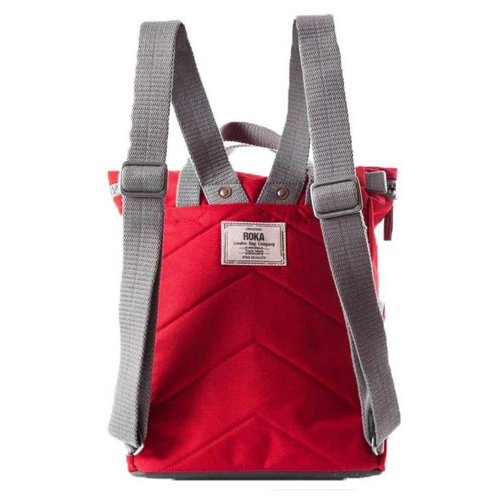 Roka Finchley A Medium Sustainable Canvas Backpack - Mars Red - Image 2