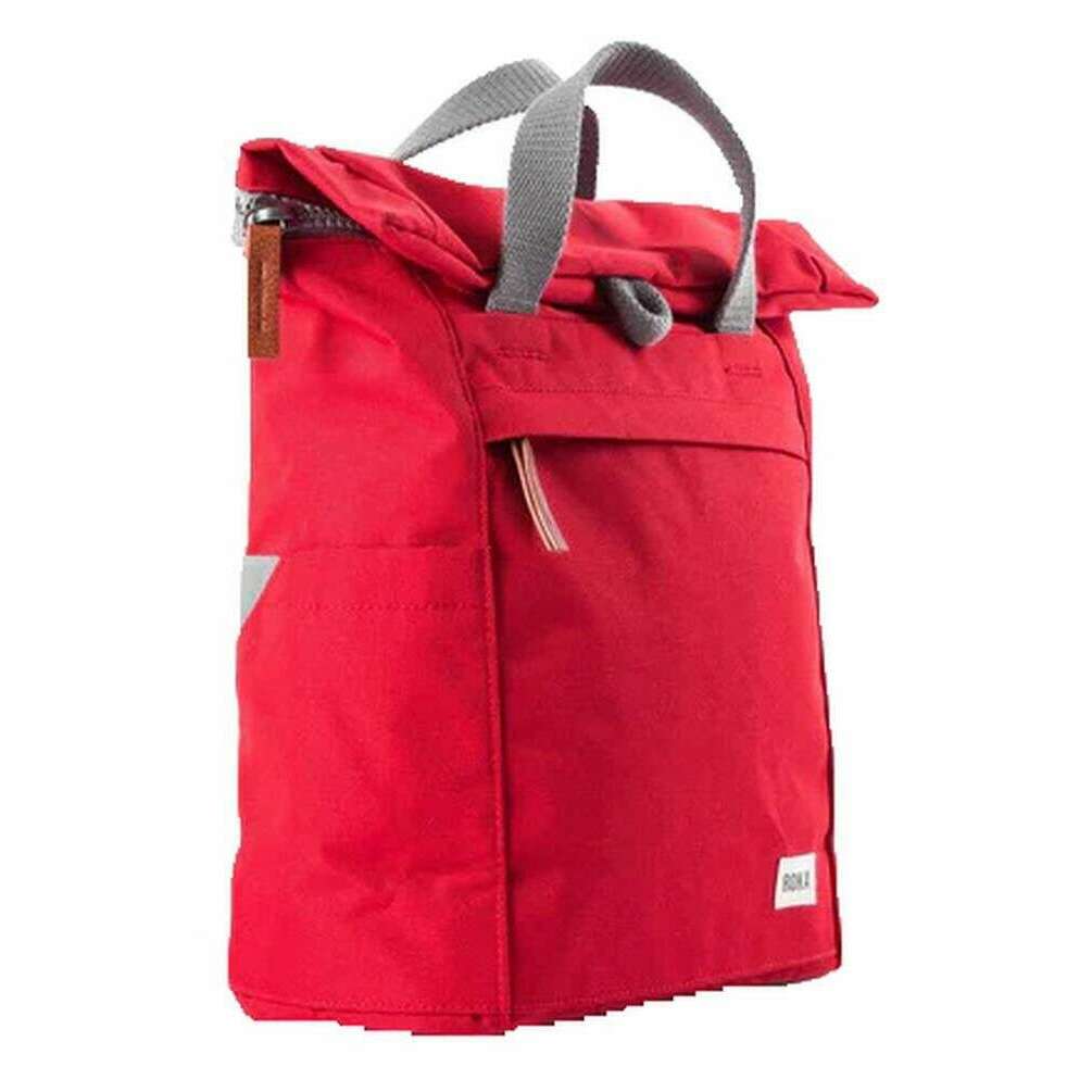 Roka Finchley A Medium Sustainable Canvas Backpack - Mars Red - Image 3