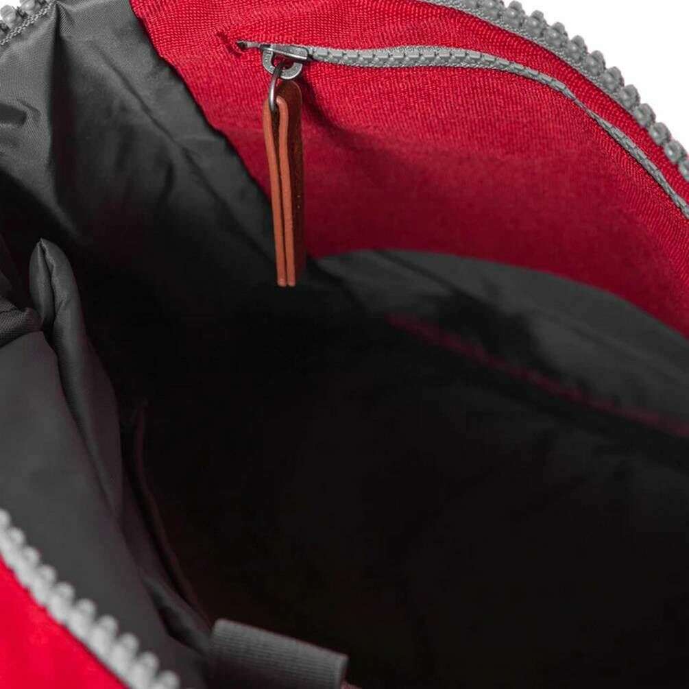 Roka Finchley A Medium Sustainable Canvas Backpack - Mars Red - Image 4