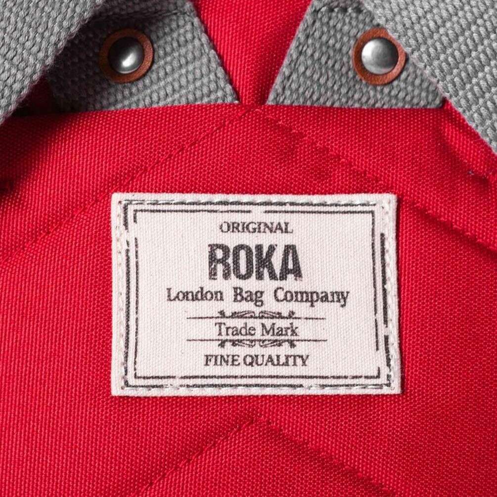 Roka Finchley A Medium Sustainable Canvas Backpack - Mars Red - Image 5