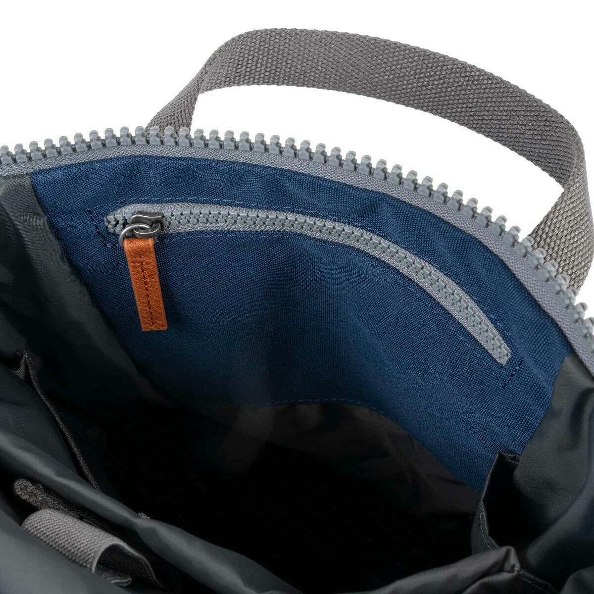 Roka Finchley A Small Recycled Canvas Backpack - Crisp Blue - Image 4