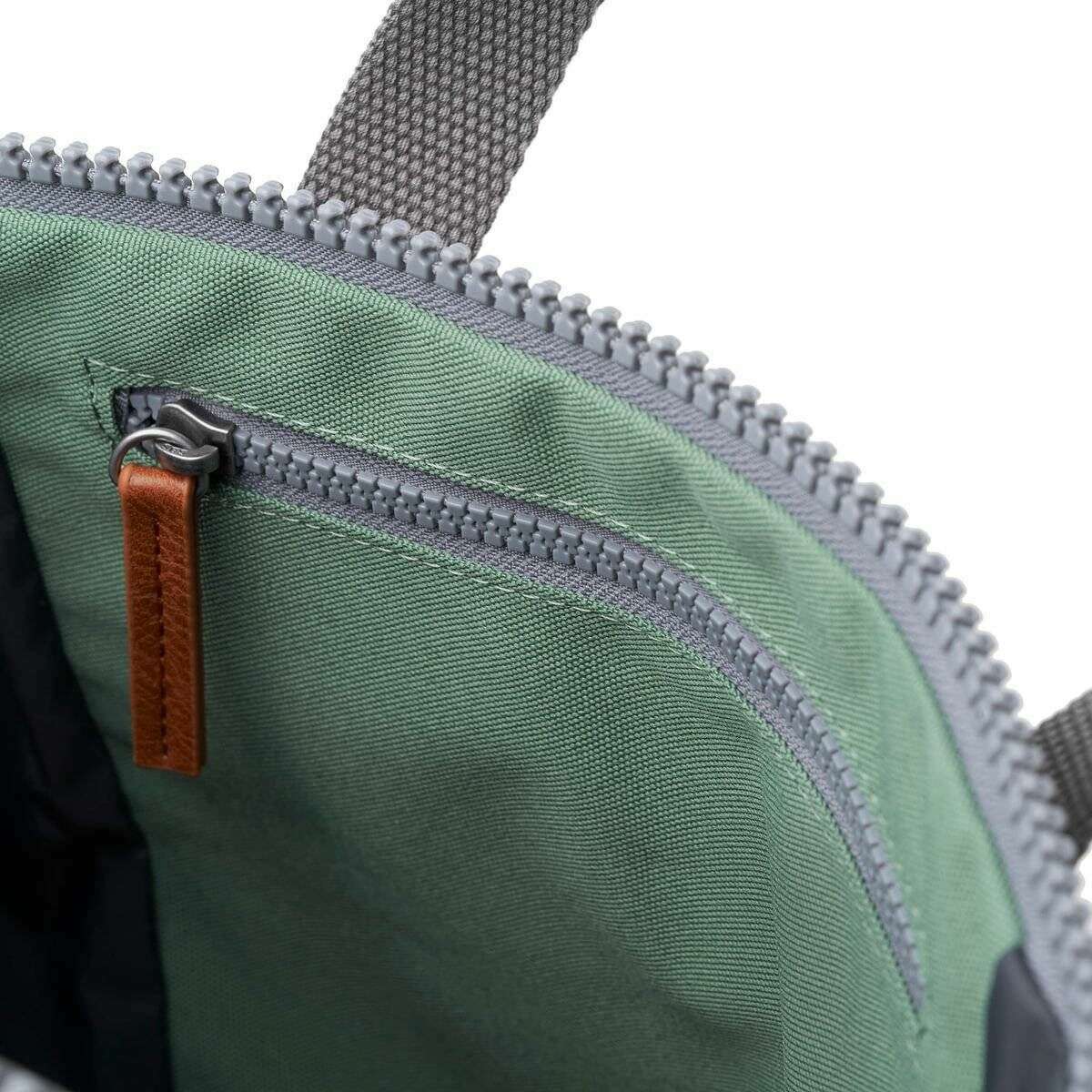 Roka Finchley A Small Recycled Canvas Backpack - Frost Green - Image 4