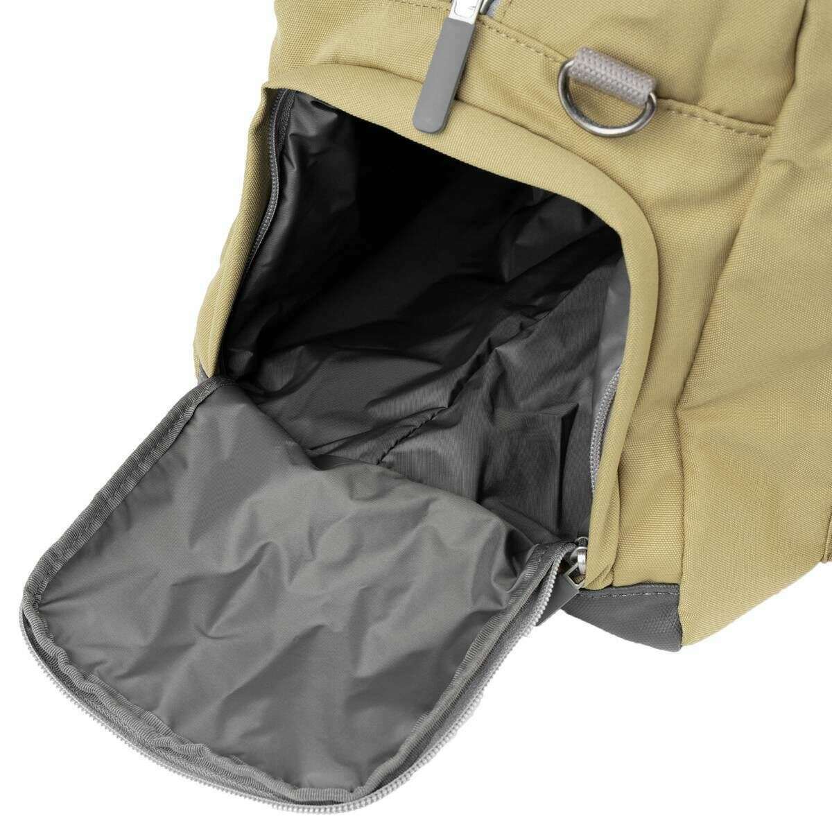 Roka Gatwick Large Recycled Canvas Duffle Bag - Khaki - Image 5