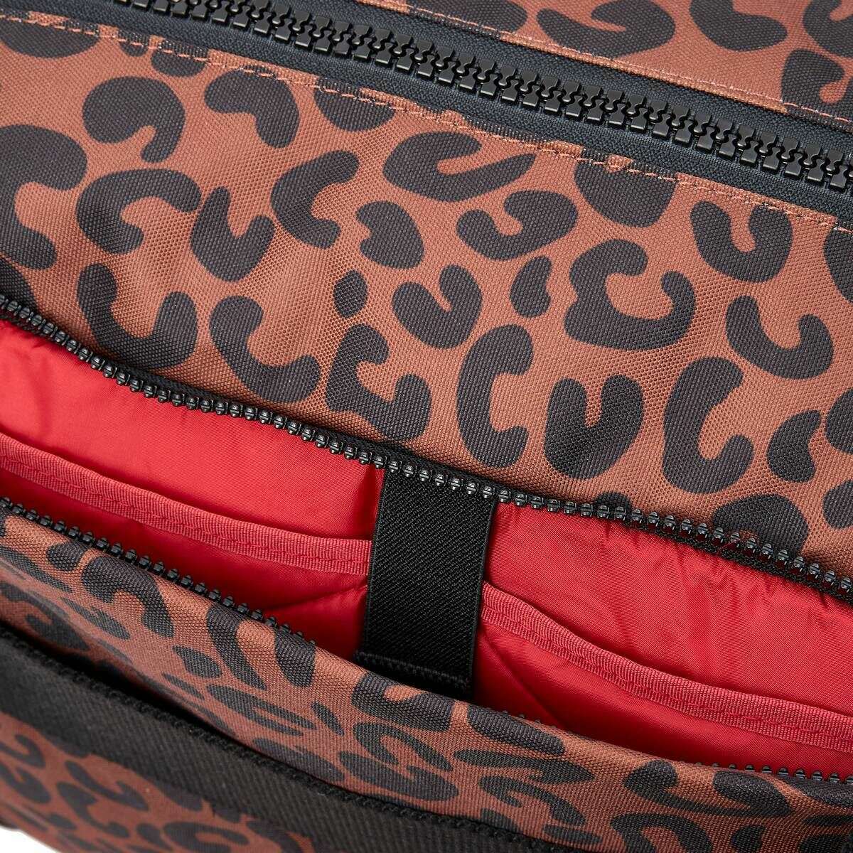 Roka Gatwick Medium Recycled Canvas Duffle Bag - Scarlet Leopard - Image 5